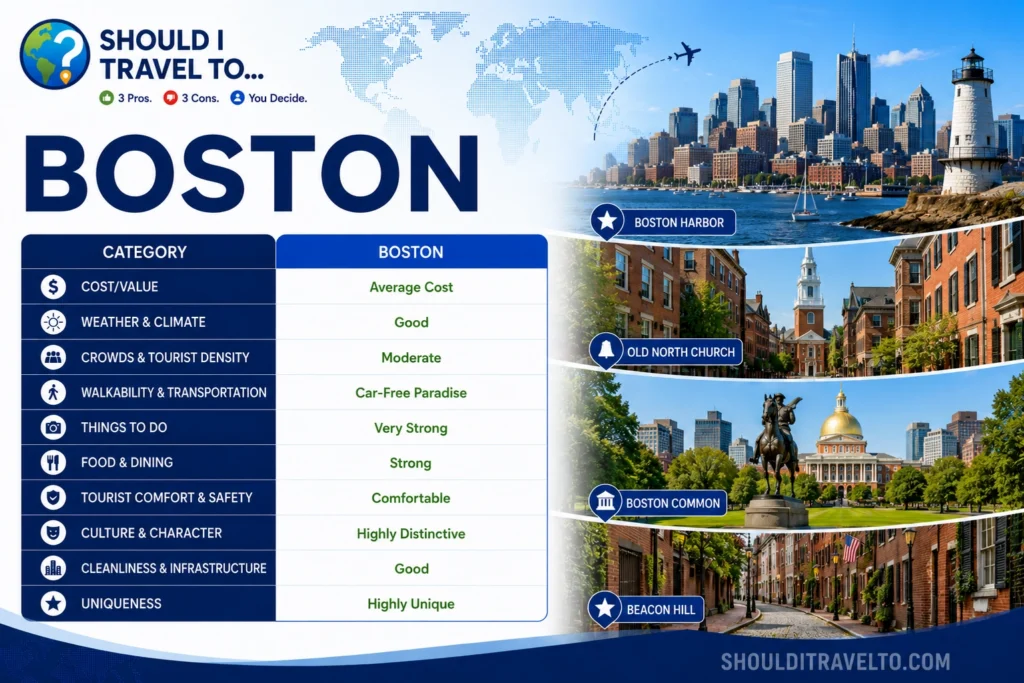 Should I Travel To ... Boston scorecard