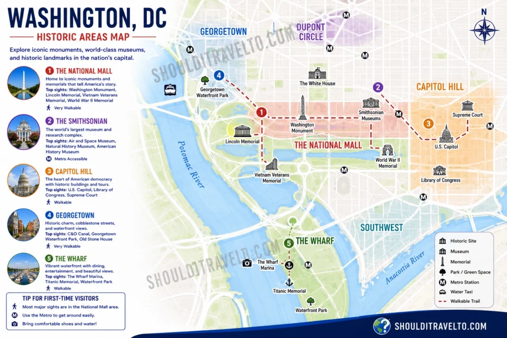 Washington, DC, map