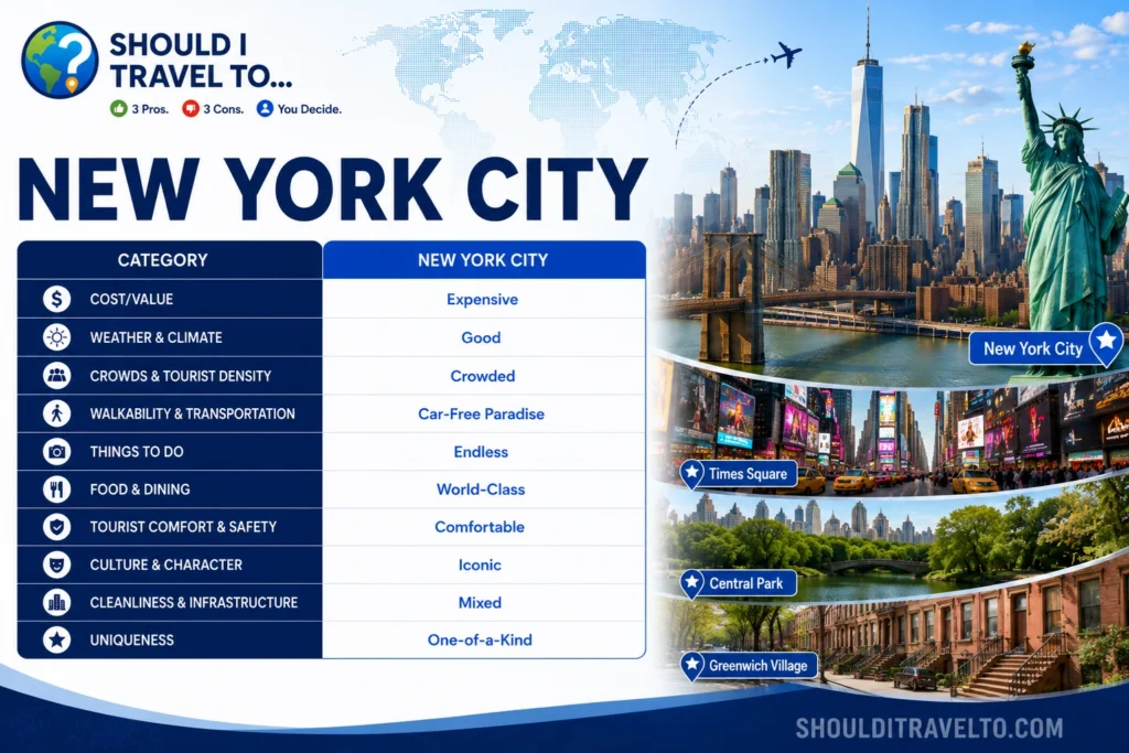 Should I Travel To ... New York. City scorecard