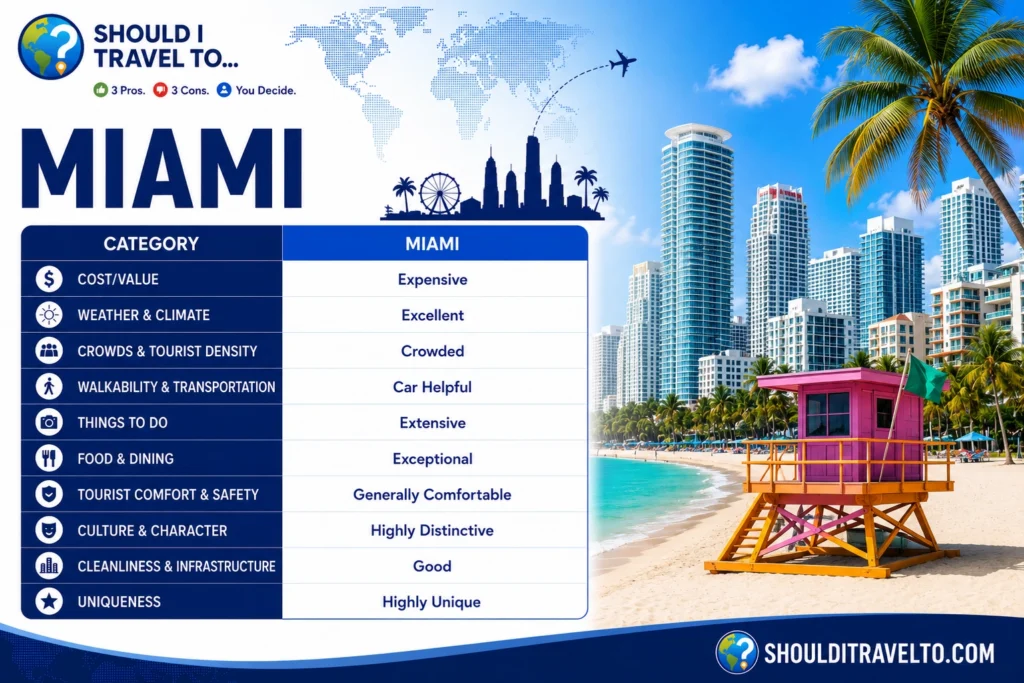 Should I Travel To ... Miami scorecard