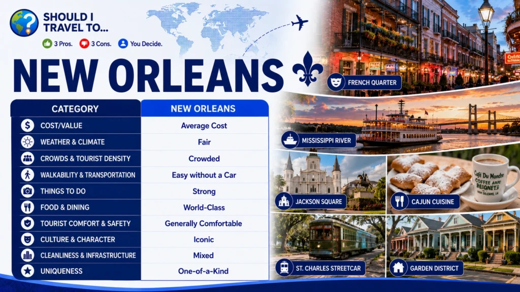Should I Travel To ... New Orleans scorecard