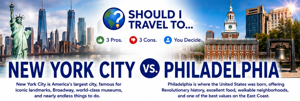 Should I Travel To ... New York City vs. Philadelphia snapshot thumbnail