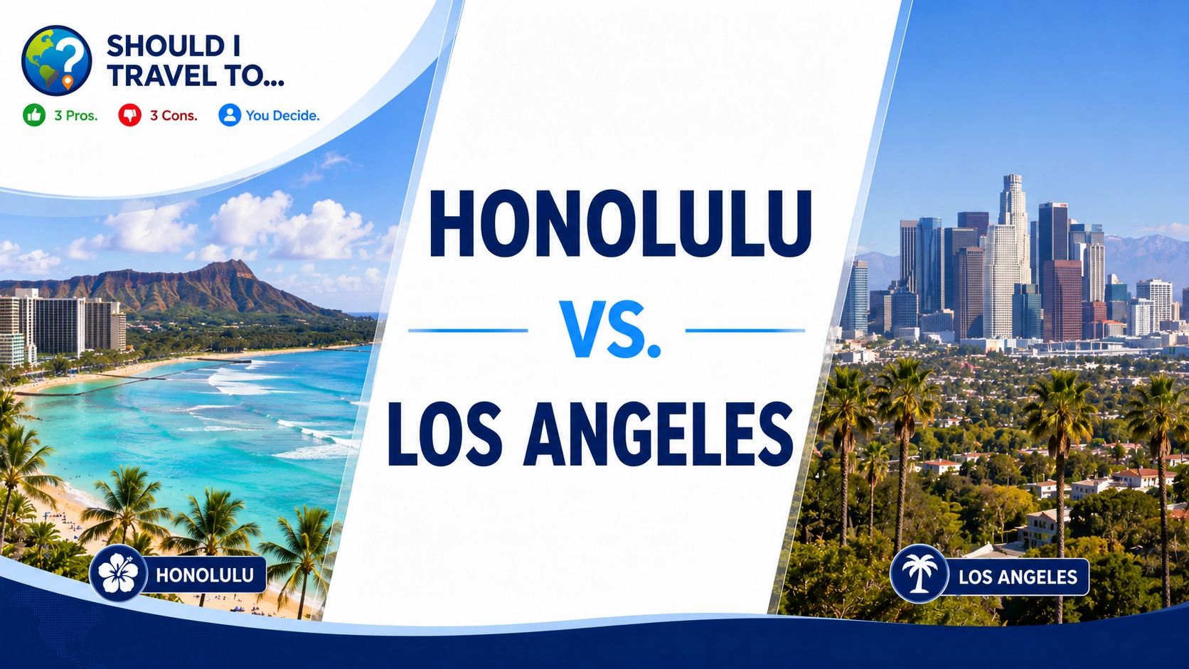 Should I Travel To ... Honolulu vs. Los Angeles header image