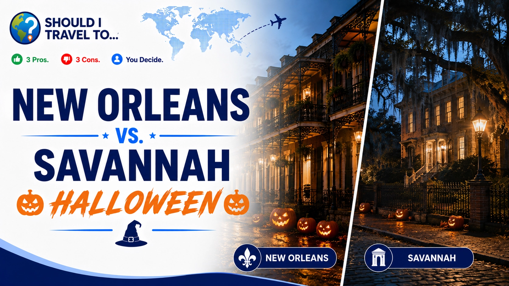 Should I Travel To ... New Orleans vs. Savannah for Halloween header image