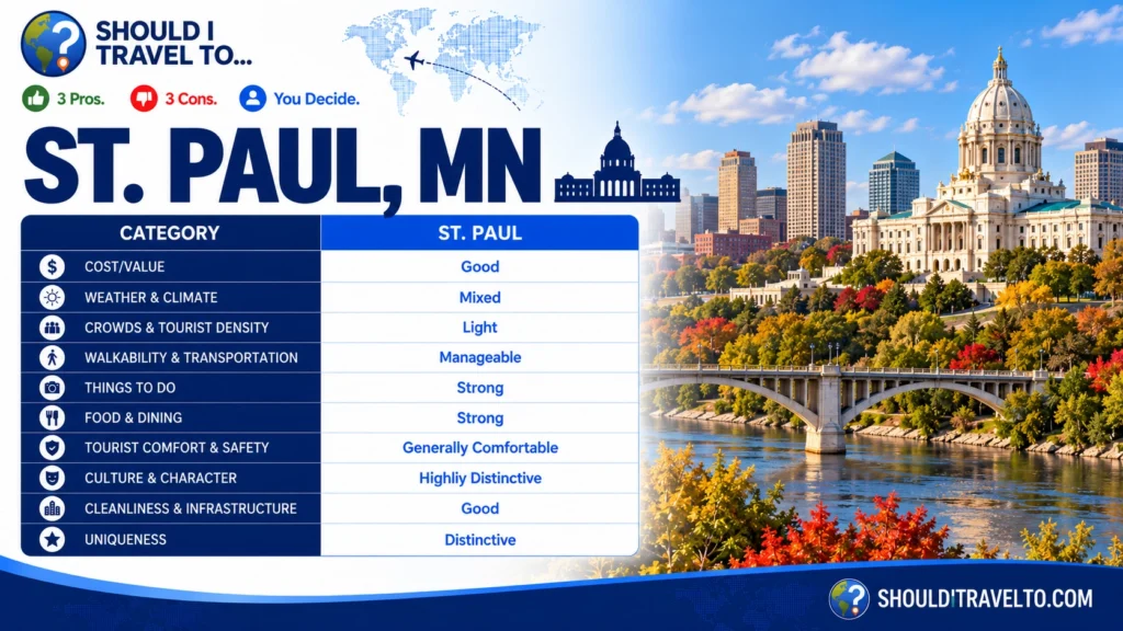 Should I Travel To ... St. Paul, MN, scorecard