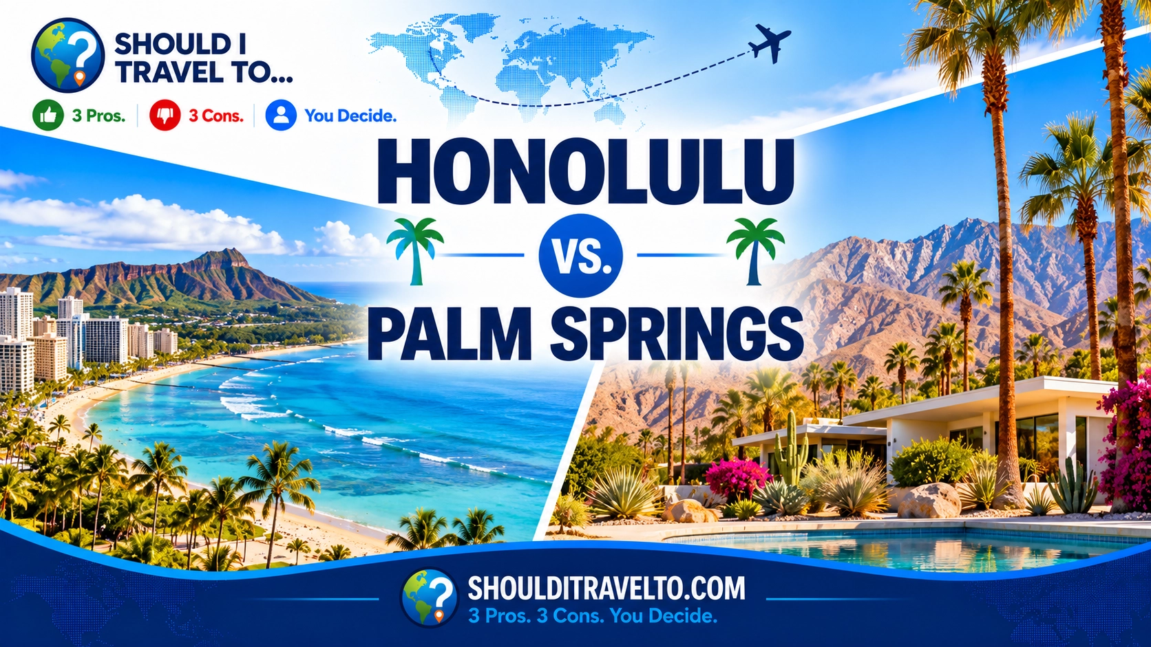 Should I Travel To ... Honolulu vs. Palm Springs header image