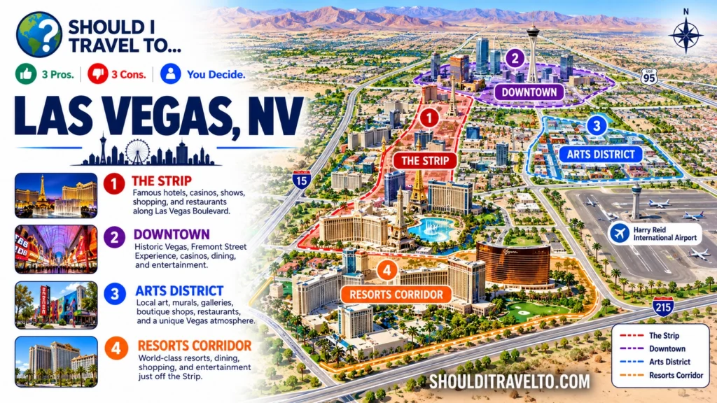 map of Las Vegas for first time visitors